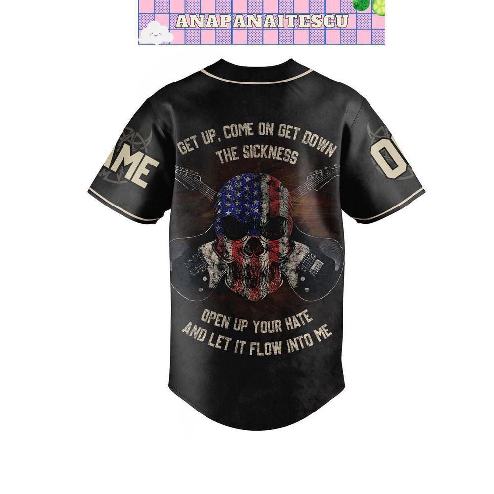 Personalized Distubbed Baseball Jersey For Men Women - lylyprint.com