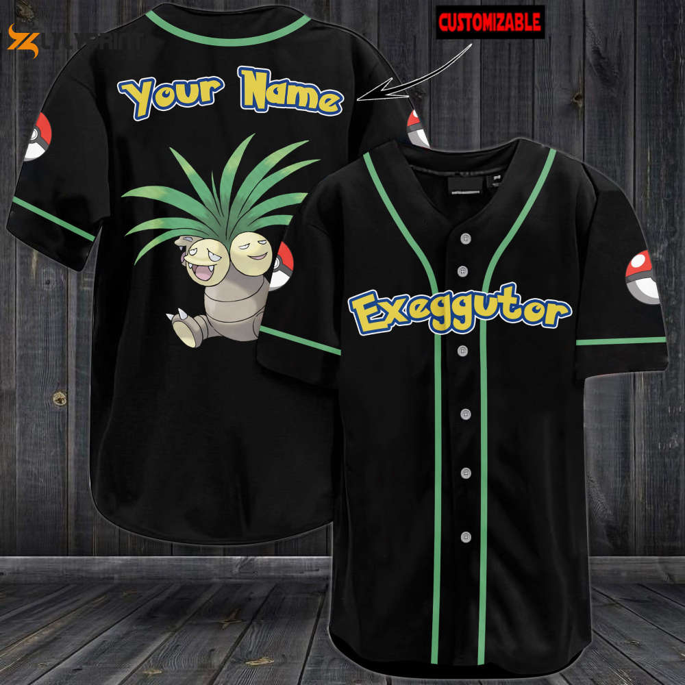 Personalized Exeggutor Baseball Jersey - lylyprint.com