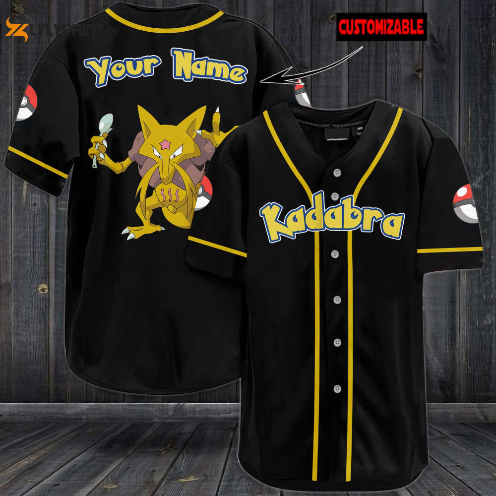 Personalized Kadabra Baseball Jersey - lylyprint.com