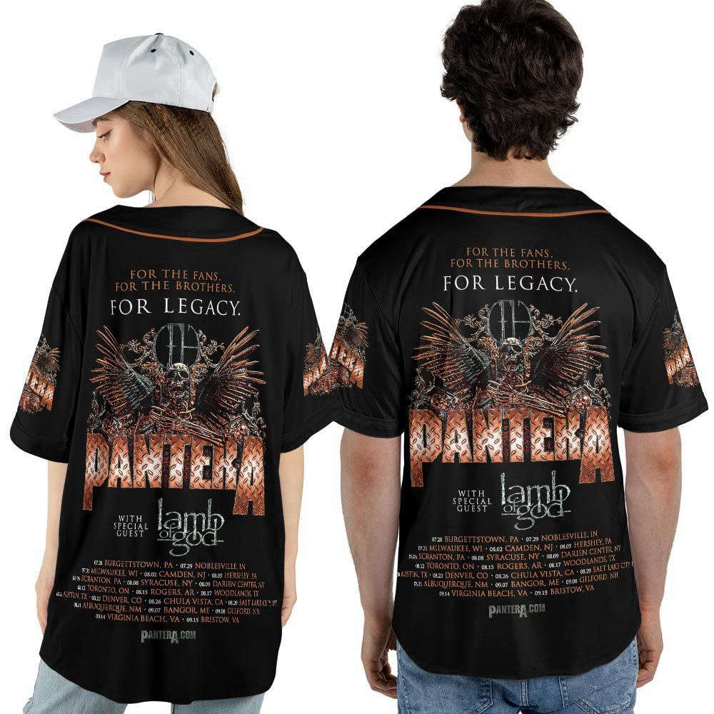 Personalized Mayhem Skull Tour 2023 With Lamp Of God Baseball Jersey For Men Women - lylyprint.com