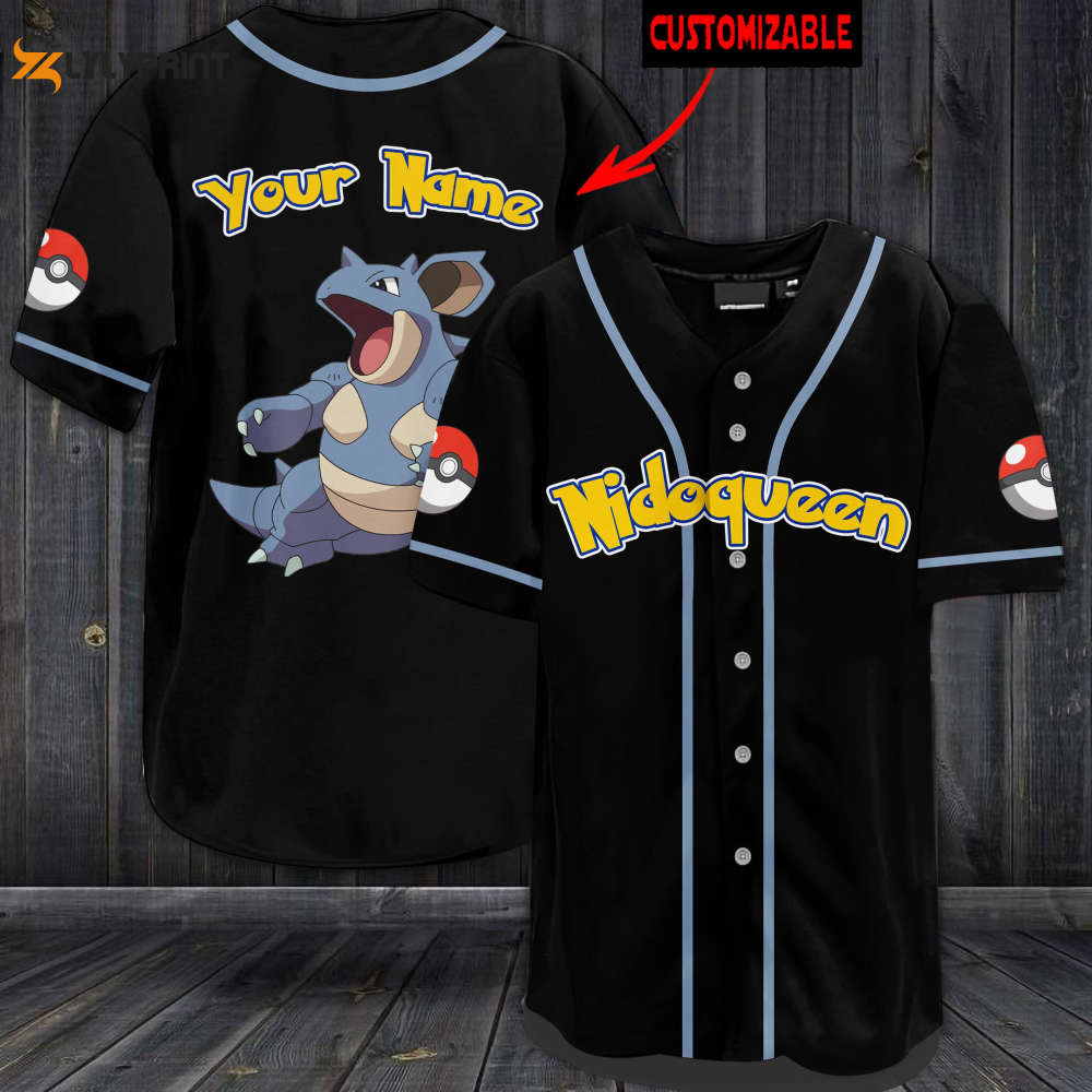 Personalized Nidoqueen Baseball Jersey - lylyprint.com