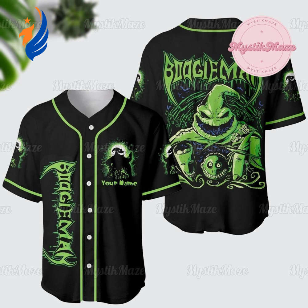 Custom Oogie Boogie Jersey - Nightmare Before Christmas Athletic Baseball Shirt - Bafud