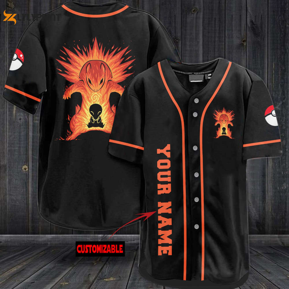 Personalized Typhlosion Baseball Jersey - lylyprint.com