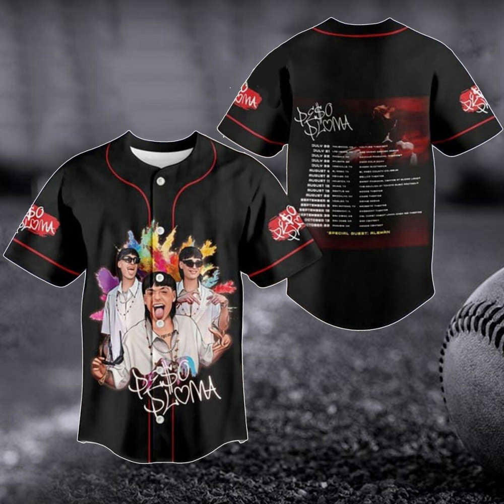 Peso Pluma Baseball Jersey & Tour Merch: Genesis 2023 Shirt Concert Tee & Fan Gift - Aopprinter