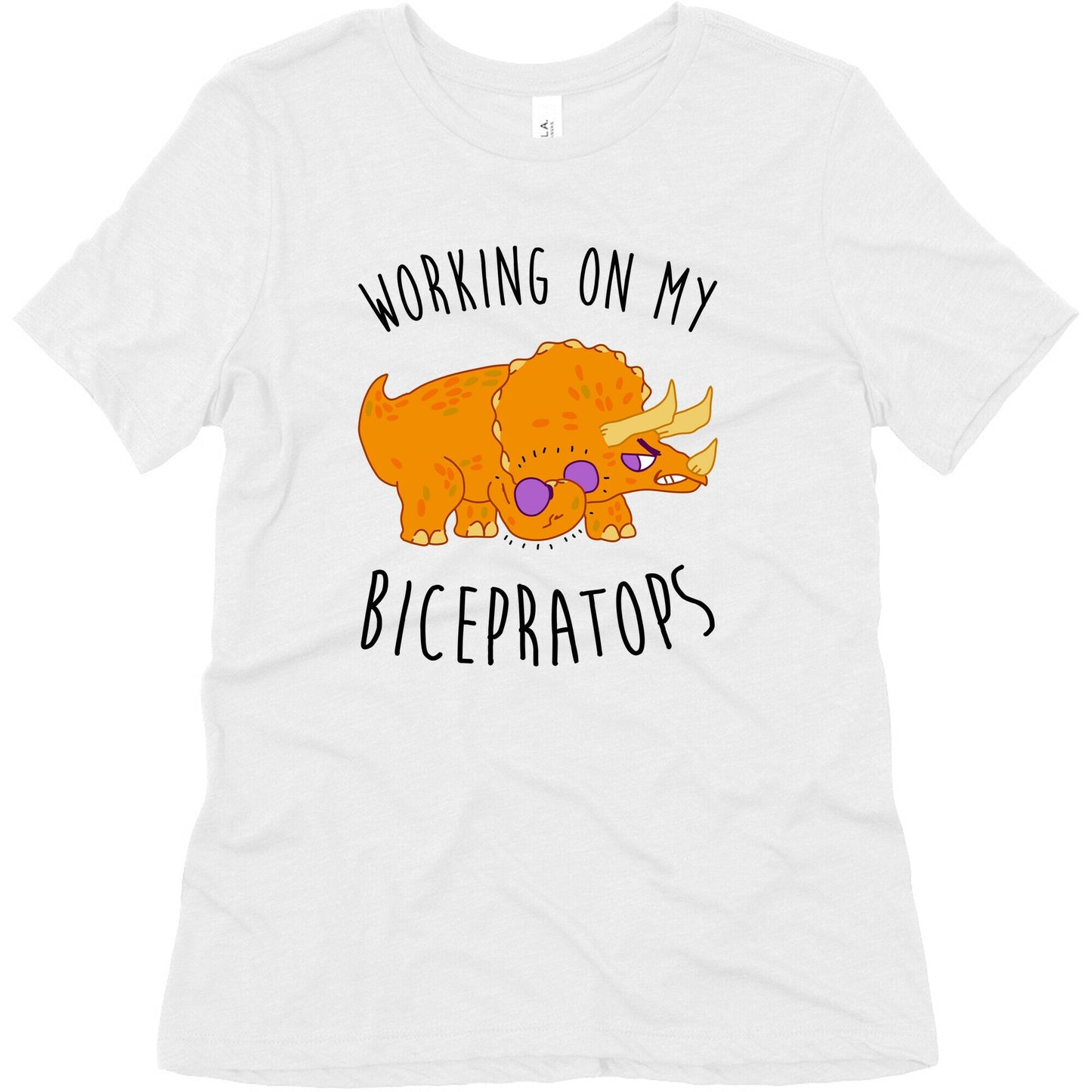 Working on My Bicepratops Women's Triblend Tee