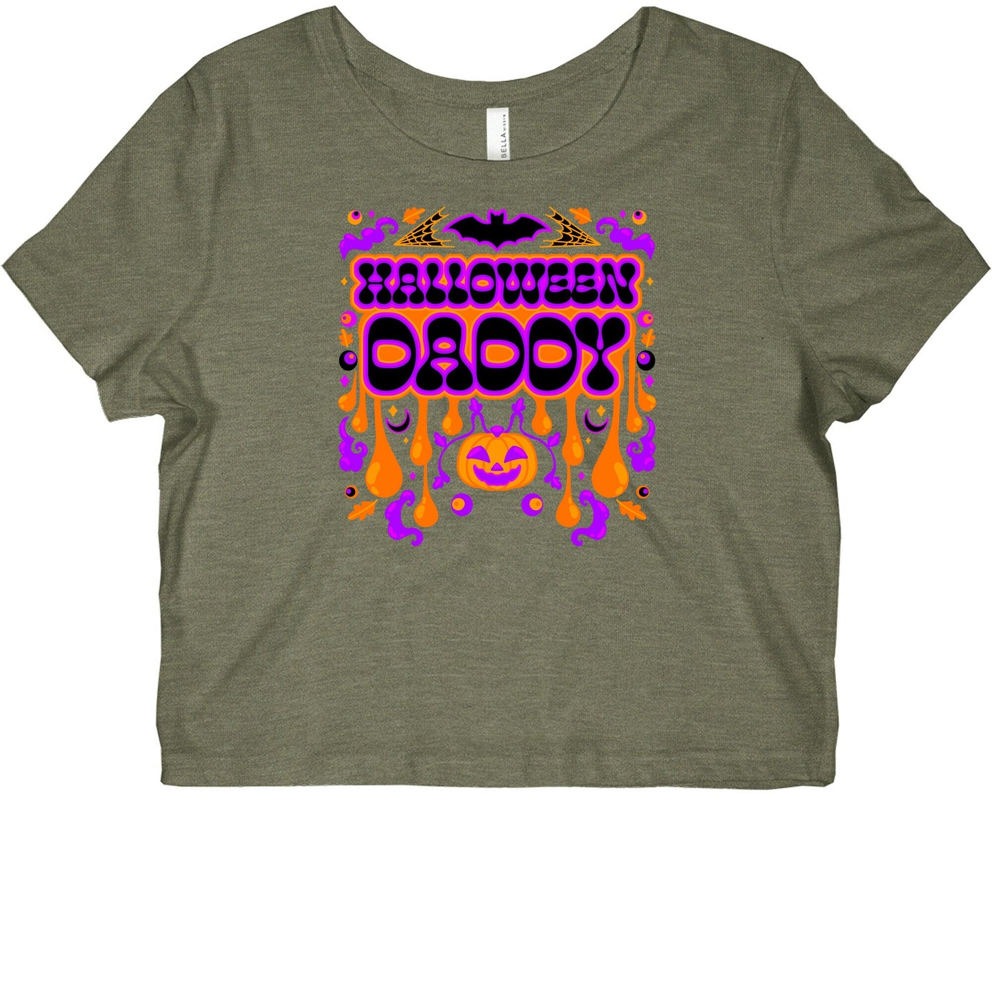 Retro Halloween Daddy Graphic Baby Tee