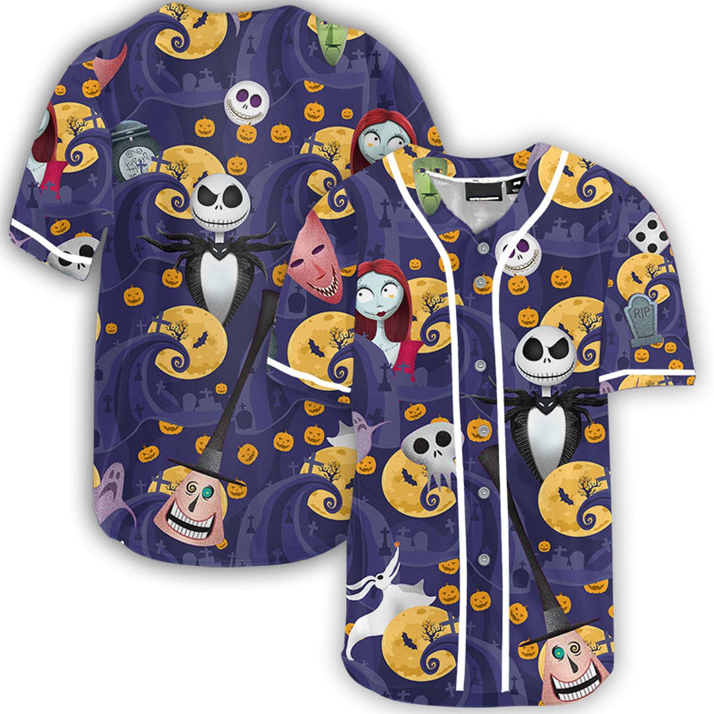 Pumpkin King The Nightmare Before Christmas Baseball Jersey - Gift for Men Women - Gift for Men Women -... (Image 2)