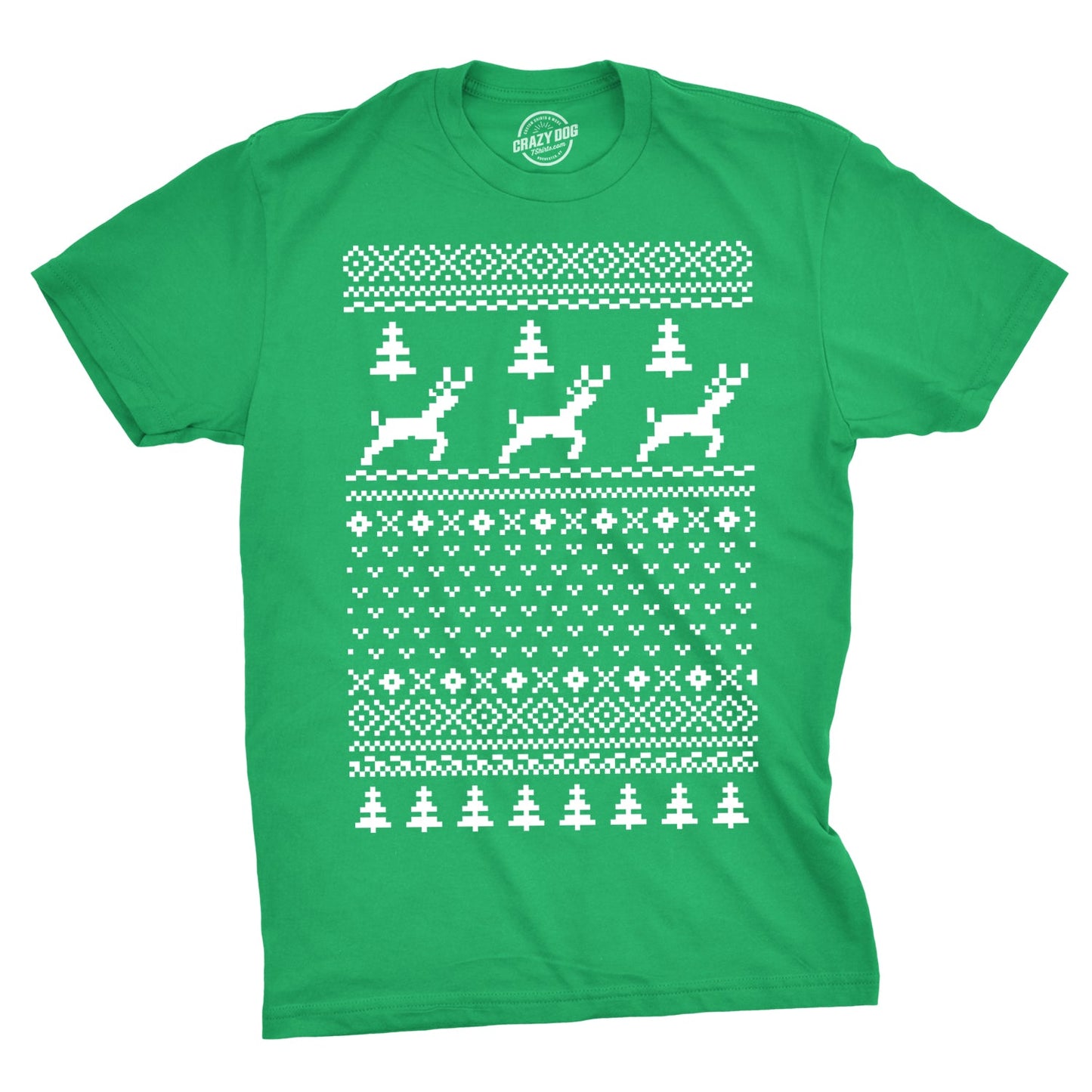 Reindeer Ugly Christmas Sweater Men's T Shirt Hoodie, Sweatshirt | WearSparks.com (Image 5)