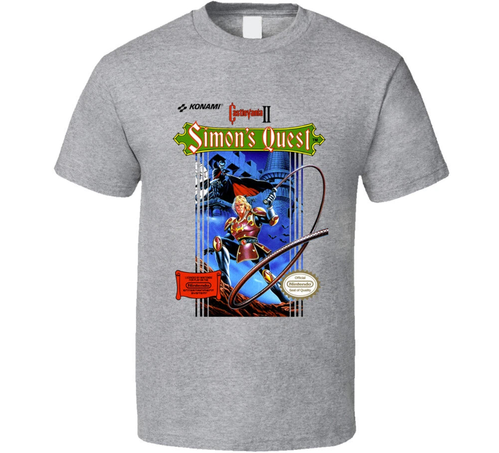 Castlevania Simon's Quest Nes Video Game Cover T Shirt