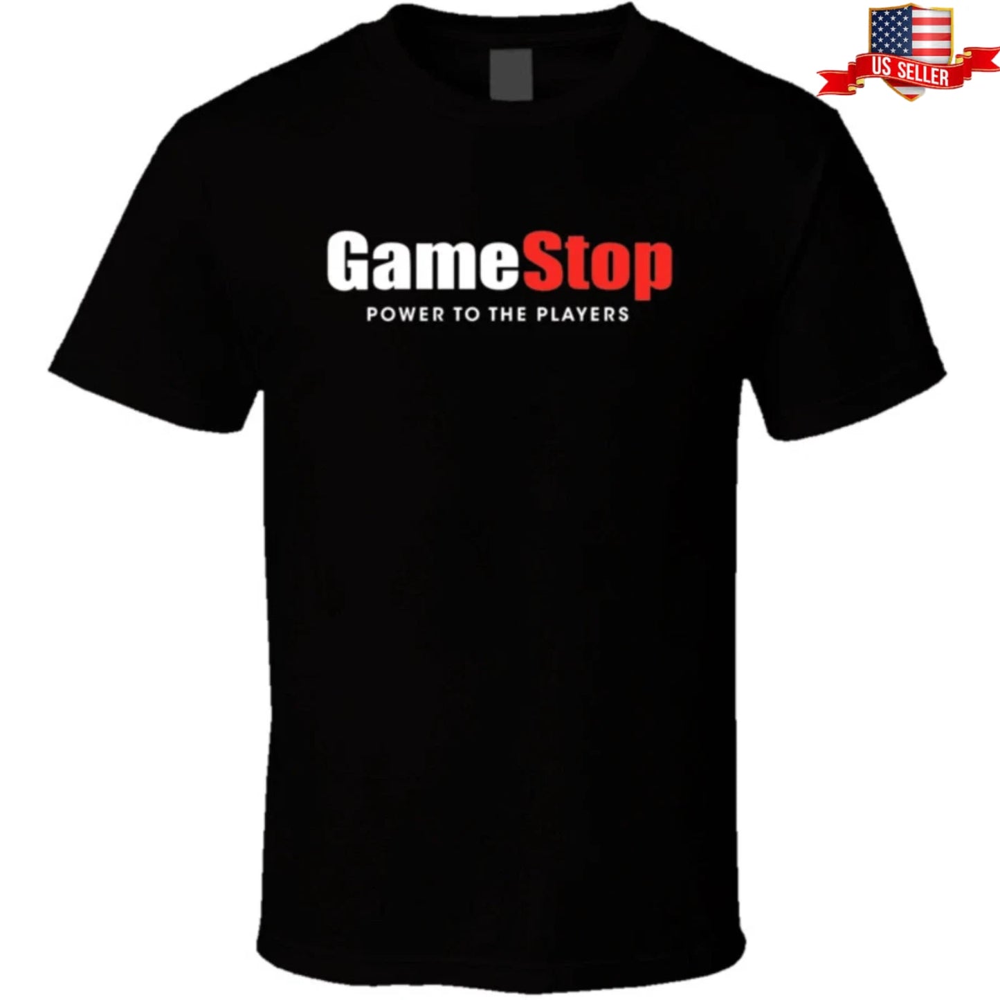 GameStop Power To The Players T-Shirt Retro Gaming Tee Gamer Merch Top