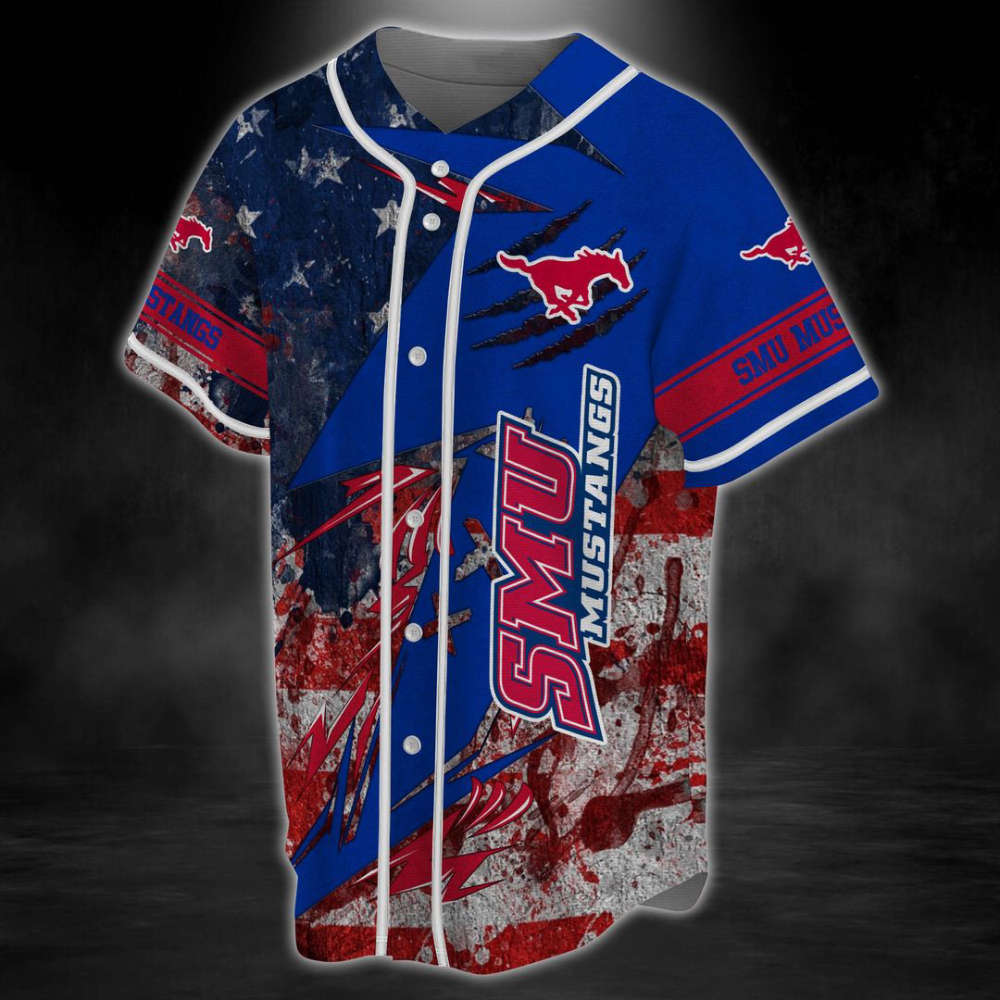 SMU Mustangs Baseball Jersey Gift For Men Women - lylyprint.com
