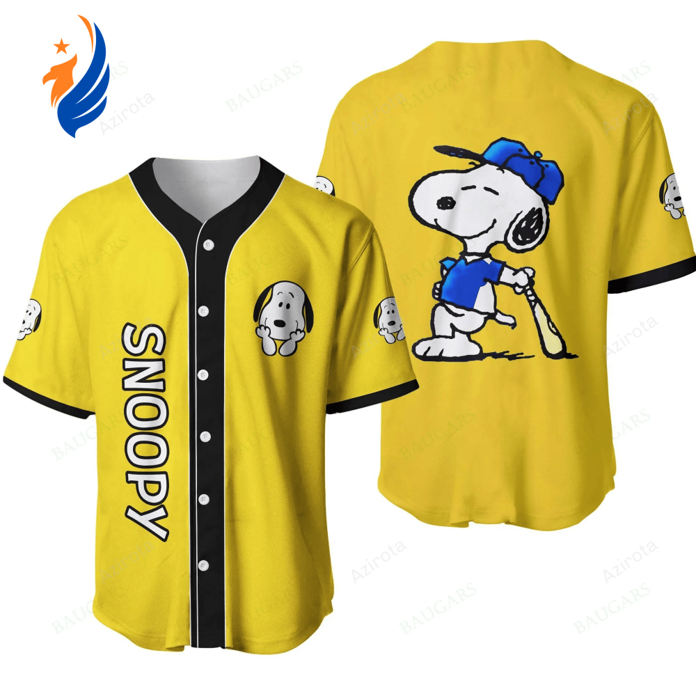 Snoopy Baseball Jersey - Gift for Women Men - Bafud