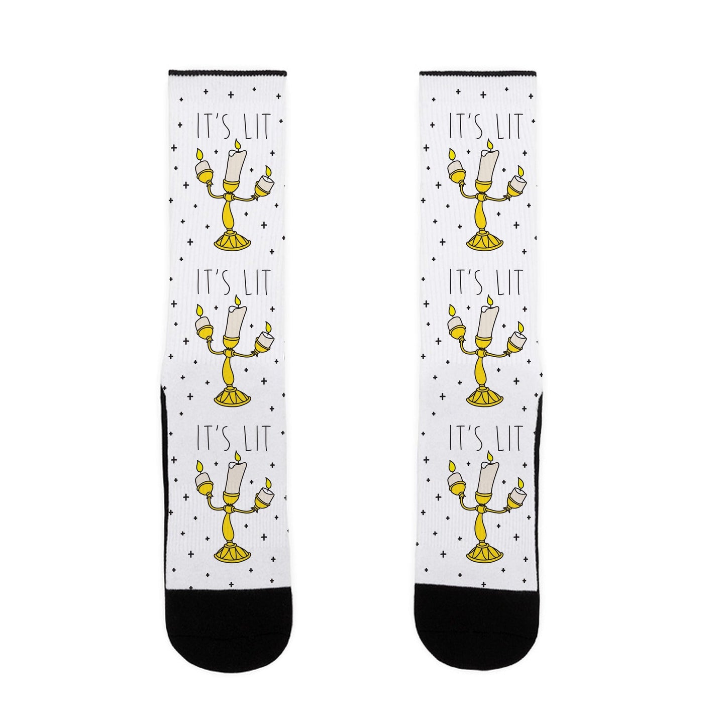 It's Lit Lumière Parody Socks