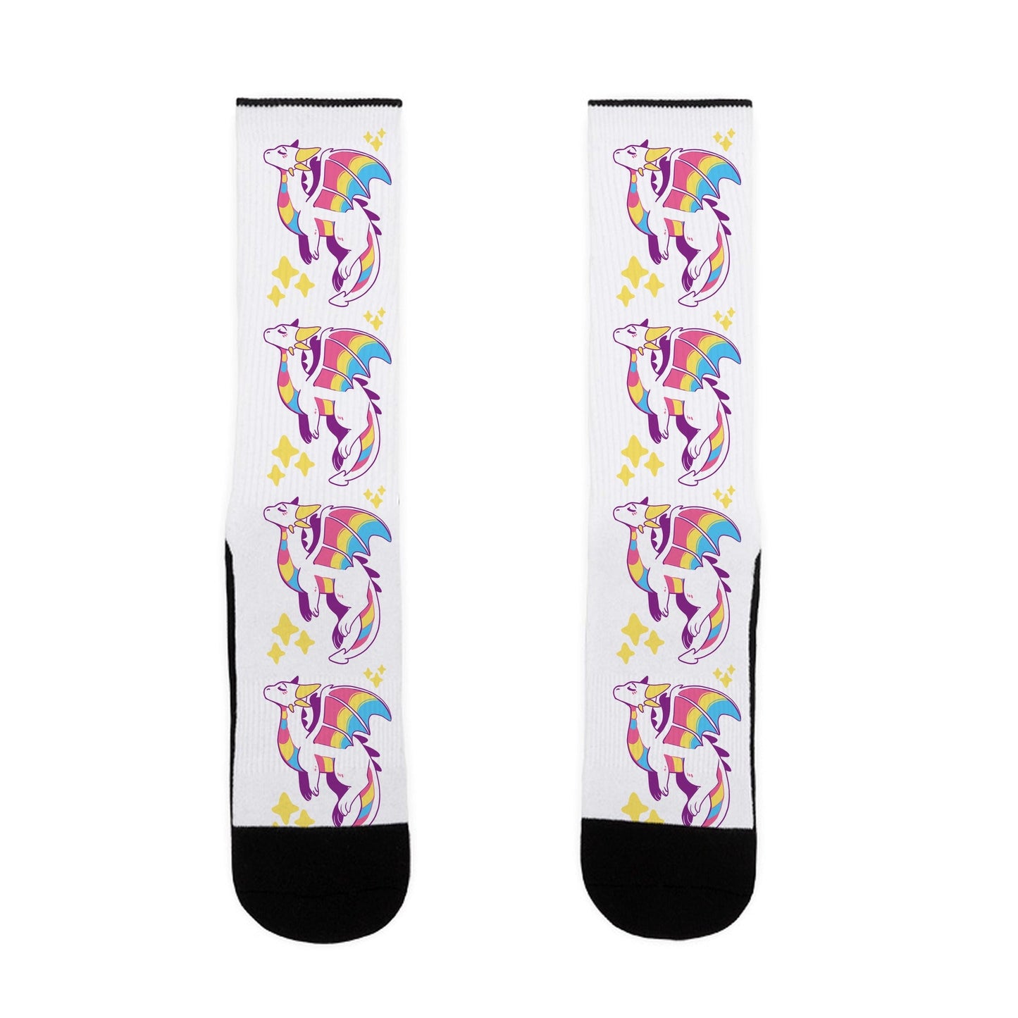 Pan Pride Dragon Socks