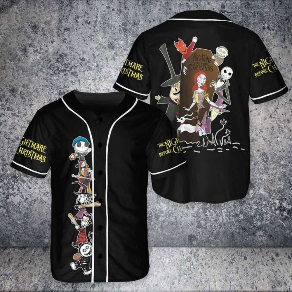 Spooktacular Jack Skellington Halloween Baseball Jersey - Limited Edition - Aopprinter T-Shirts, Hoodie, Sweatshirt (Image 2)