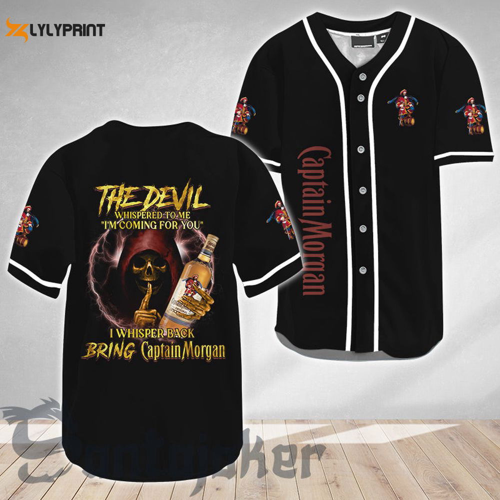 The Devil Bring Captain Morgan Baseball Jersey - lylyprint.com