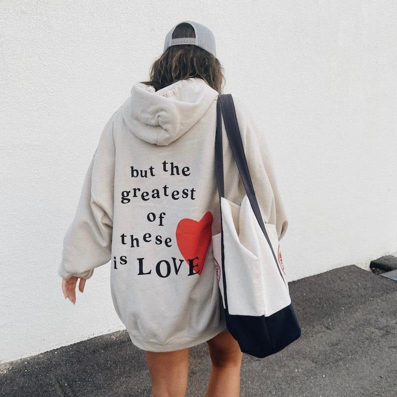 the greatest of these is love hoodie, Christian Shirt,Cross on Sleeve,Couples Gift T-shirt, sweater and Hoodie Sweatshirt