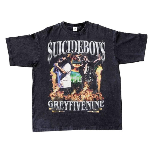 $uicideboy$ Grey Day Tour Merch T-Shirt distressed vintage Rap Tee Hip-Hop