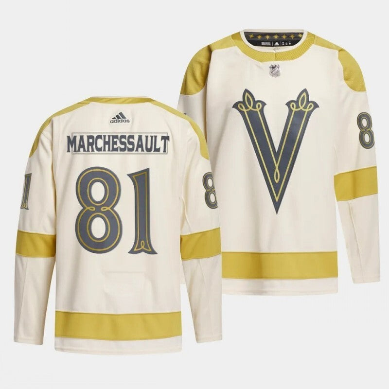 vegas golden knights #81 jonathan marchessault 2024 nhl winter classic jersey - cream