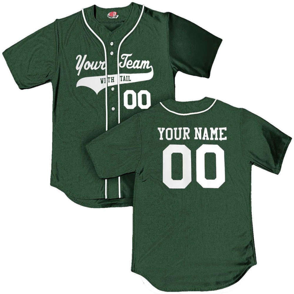 Vibrant Custom Team Jesus Green Baseball Jersey Adult Unisex S - 5XL Sizes - Aopprinter
