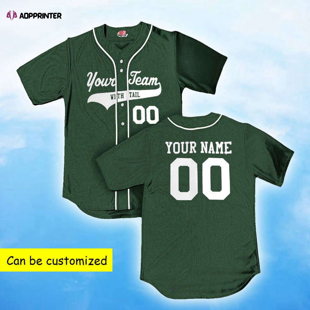 Vibrant Custom Team Jesus Green Baseball Jersey Adult Unisex S - 5XL Sizes - Aopprinter