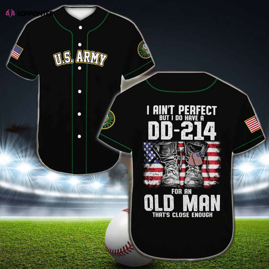 Vintage United States Army Baseball Jersey: Patriotic Old Man s Apparel - Aopprinter