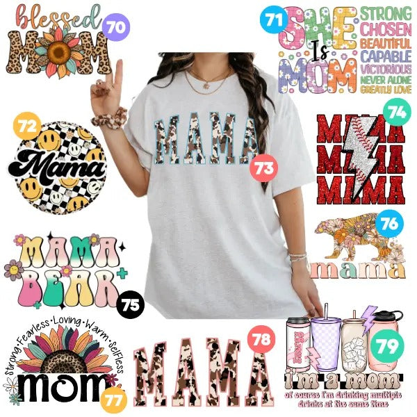 women Mom Designed Grey T-shirts Chose your Graphic Unisex fit plus size options tees cute