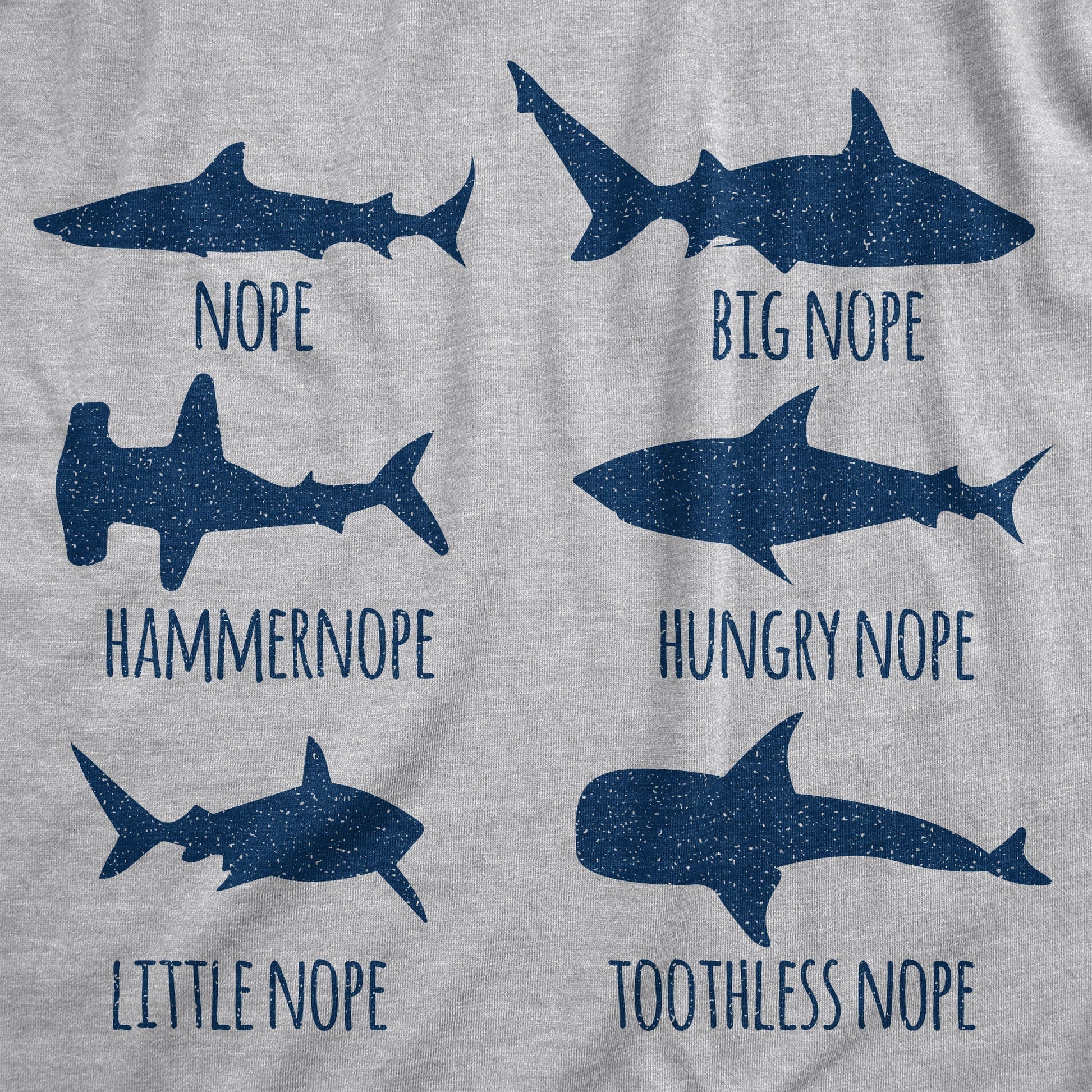 Shark Nope Men's T Shirt Hoodie, Sweatshirt | WearSparks.com (Image 2)