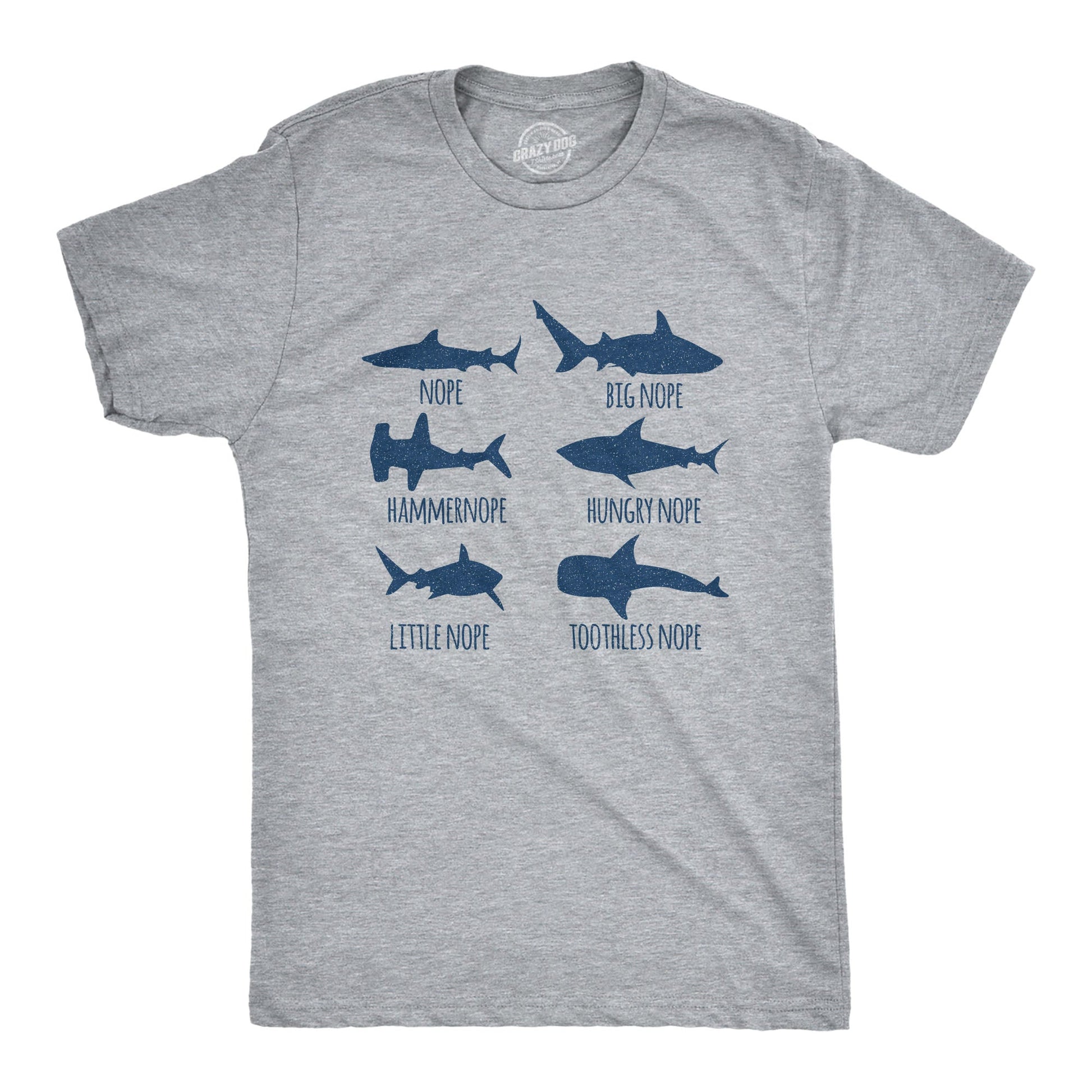 Shark Nope Men's T Shirt Hoodie, Sweatshirt | WearSparks.com (Image 1)