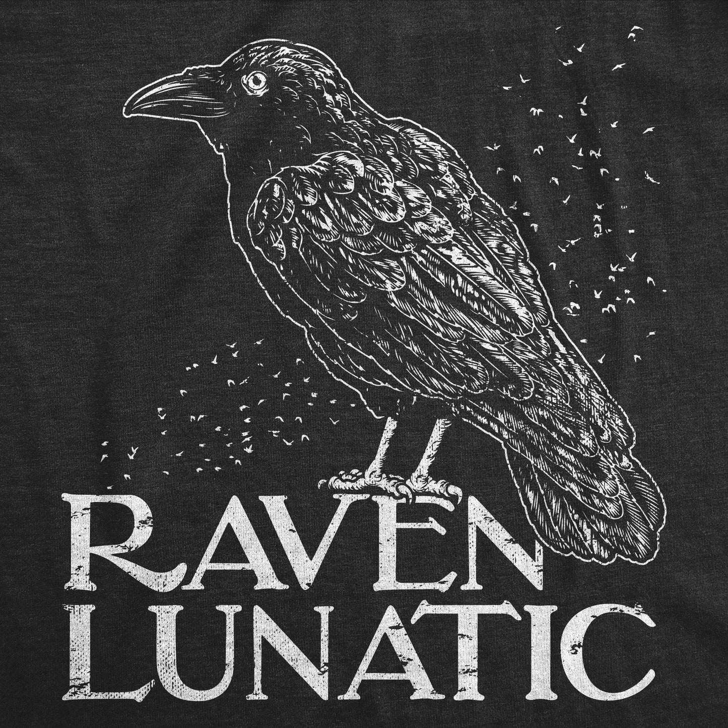 Raven Lunatic Men's T Shirt Hoodie, Sweatshirt | WearSparks.com (Image 2)