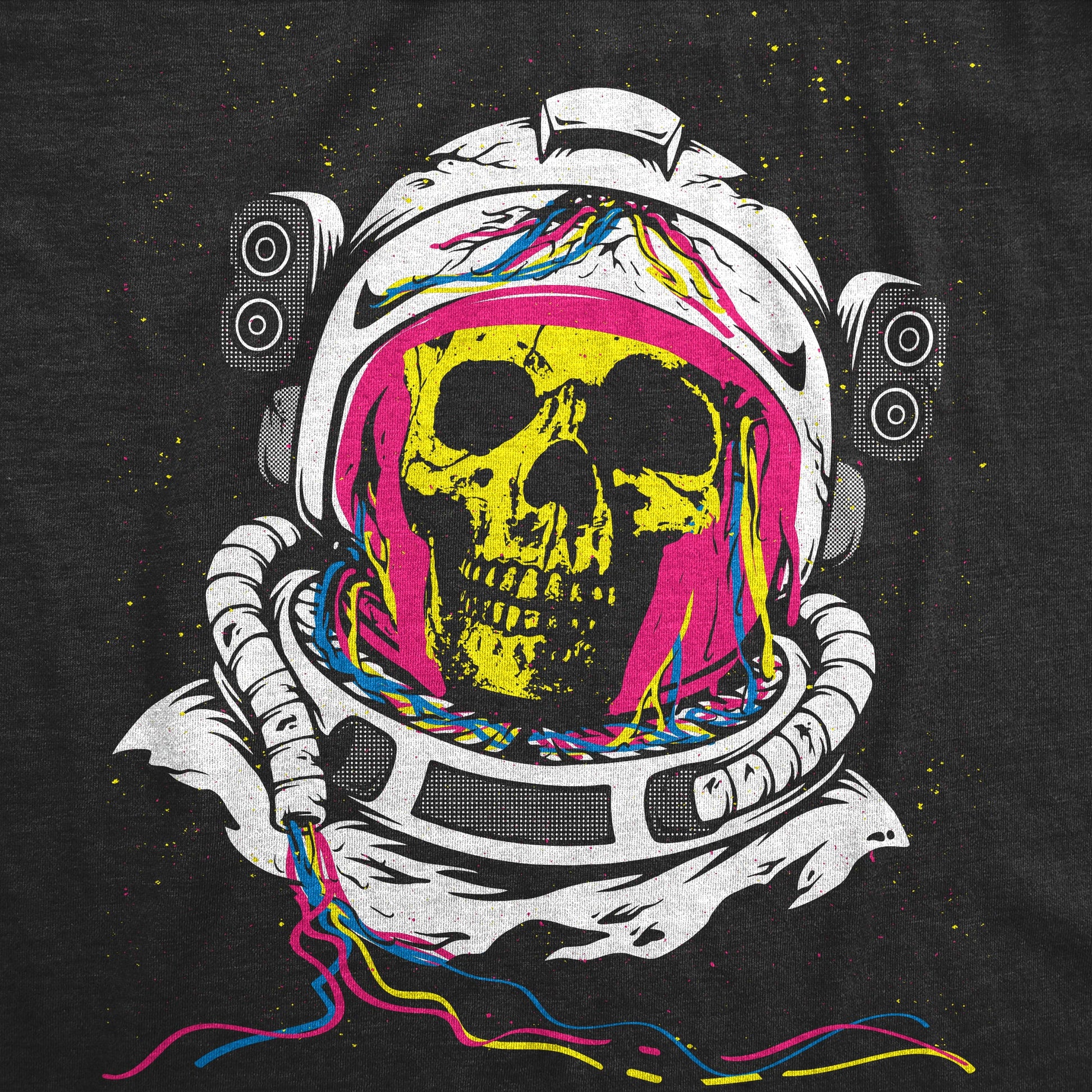Rainbow Astronaut Skull Men's T Shirt Hoodie, Sweatshirt | WearSparks.com (Image 2)