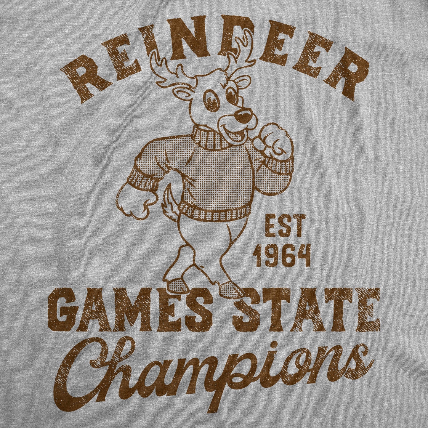 Reindeer Games State Champ Men's T Shirt Hoodie, Sweatshirt | WearSparks.com (Image 2)