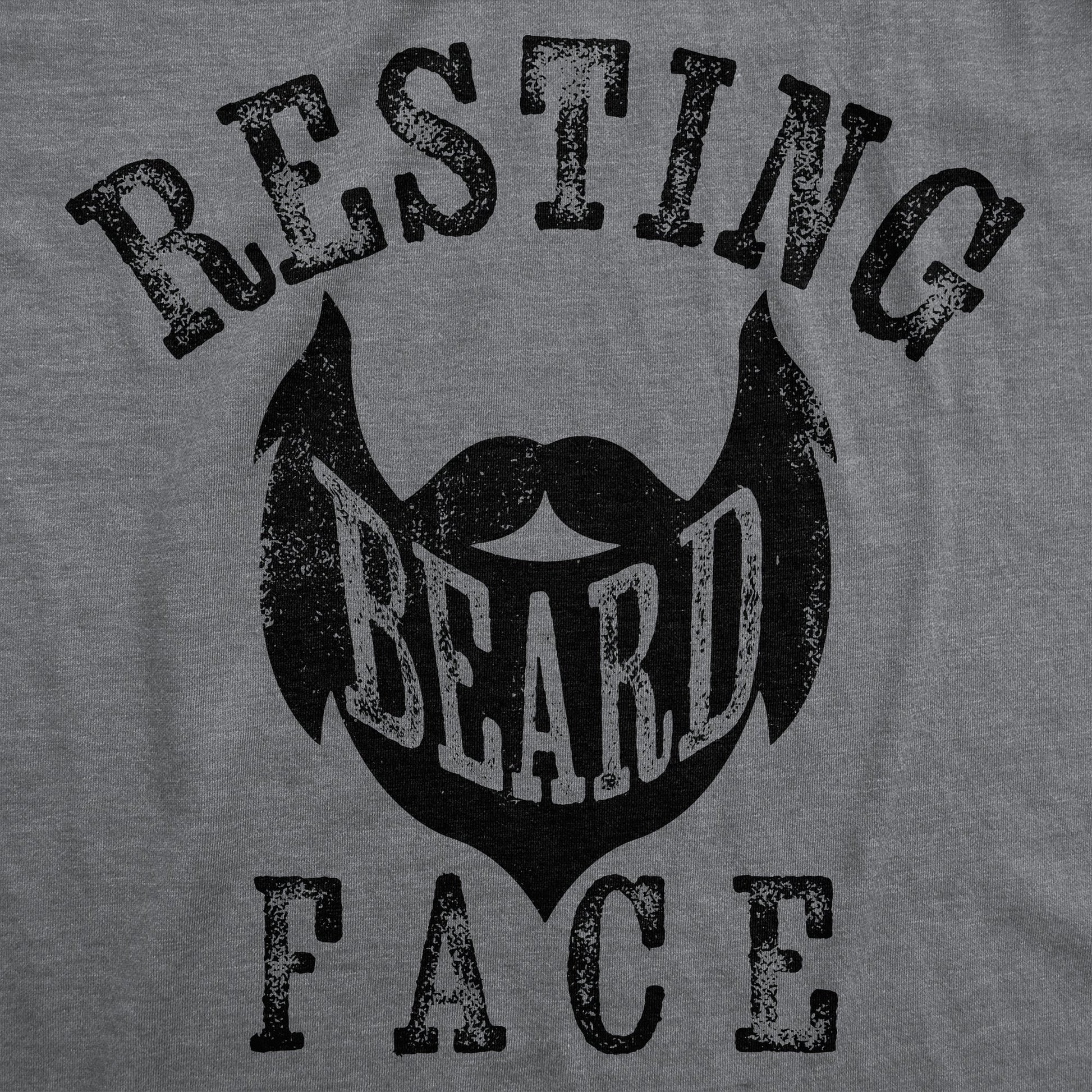 Resting Beard Face Men's T Shirt Hoodie, Sweatshirt | WearSparks.com (Image 2)