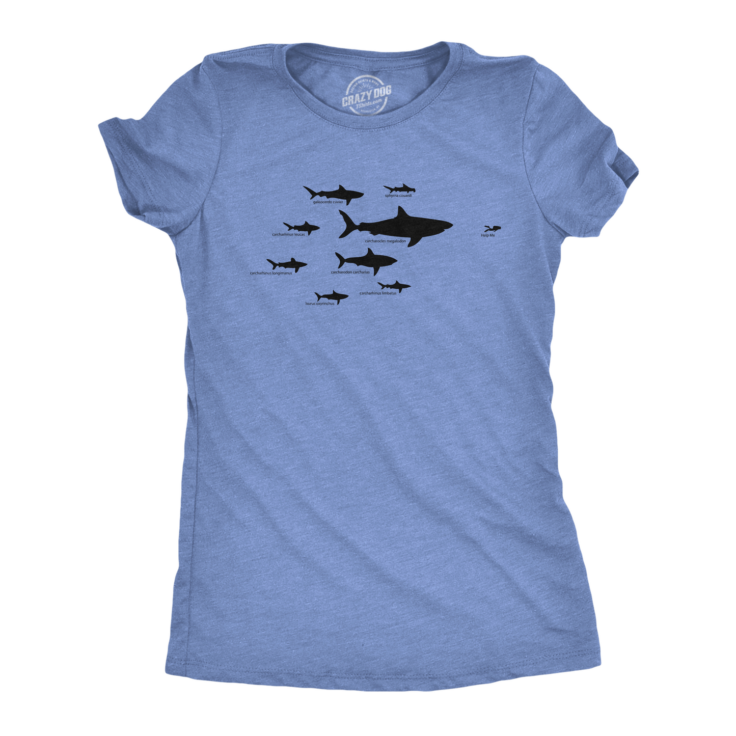 Shark Hierarchy Women's T Shirt Hoodie, Sweatshirt | WearSparks.com (Image 1)