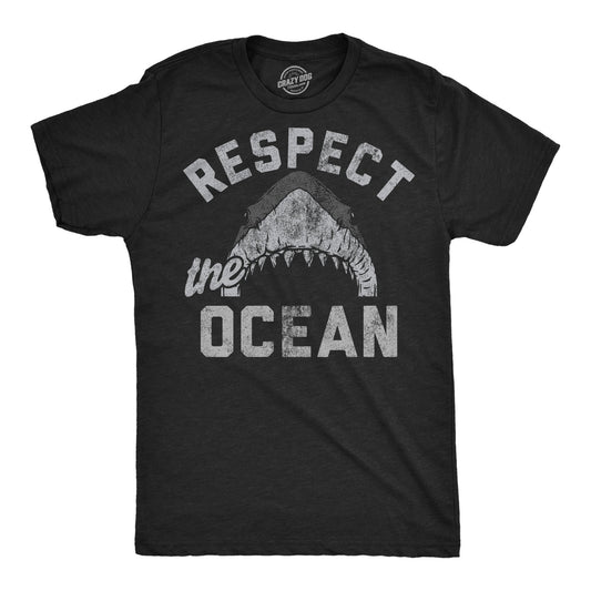 Respect The Ocean Men's T Shirt Hoodie, Sweatshirt | WearSparks.com (Image 1)