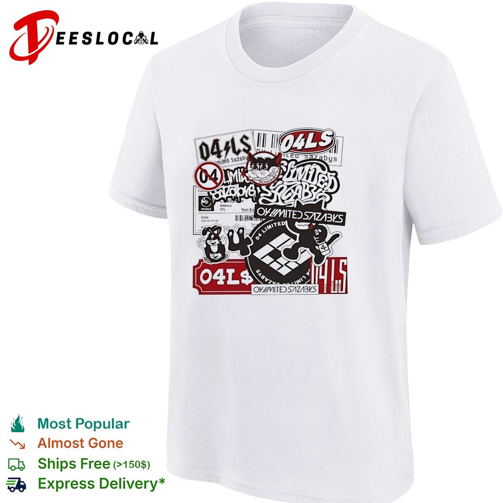 04 Limited Sazabys sticker collage logo shirt
