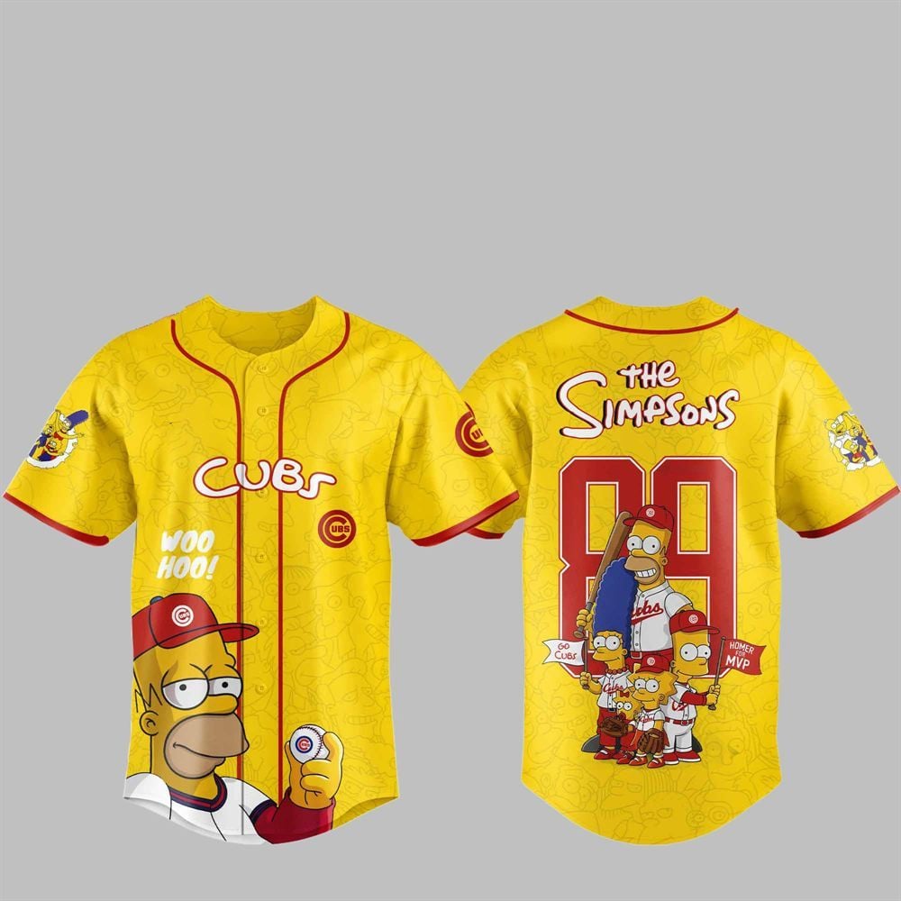 2025 Cubs The Simpsons Jersey - Grishko.com