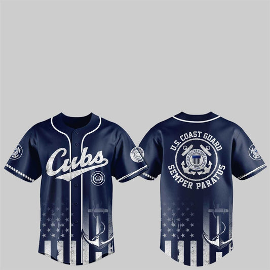 2025 Cubs US Coast Guard Semper Paratus Jersey - Grishko.com