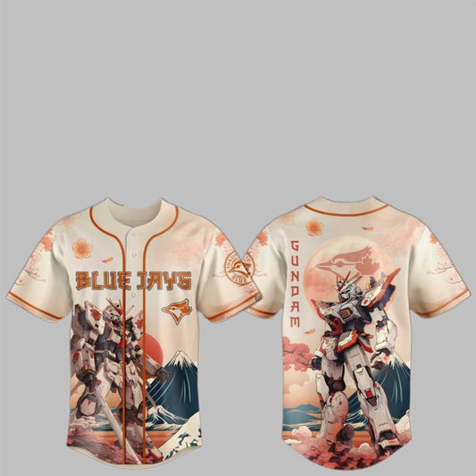 2025 Gundam Blue Jays Japan Jersey - Grishko.com