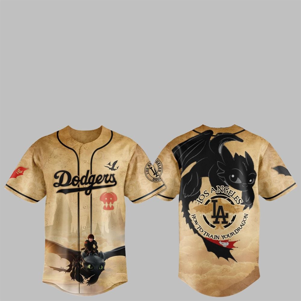 2025 LA Dodgers How to Train Your Dragon Jersey - Grishko.com