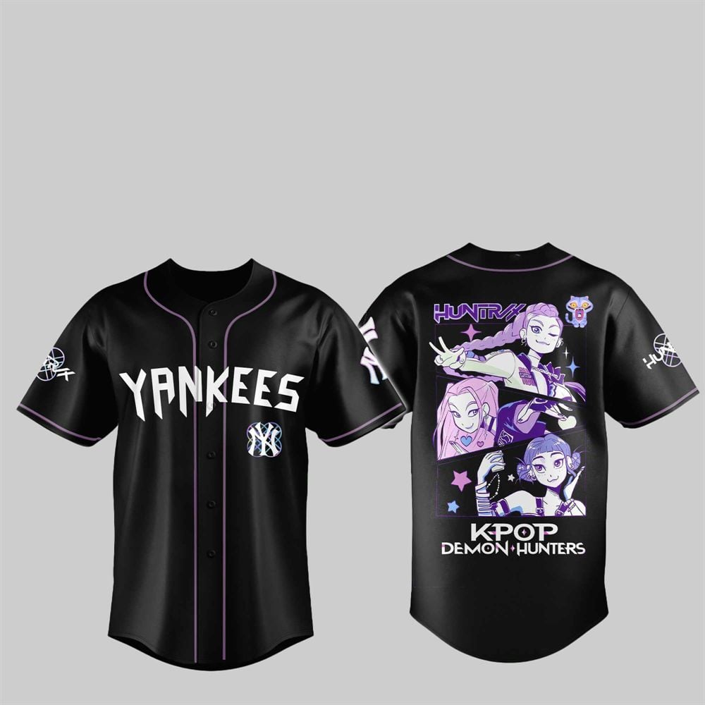 2025 NY Yankees KPop Demon Hunters Jersey - Grishko.com T-Shirts, Hoodie, Sweatshirt | WearSparks.com (Image 1)