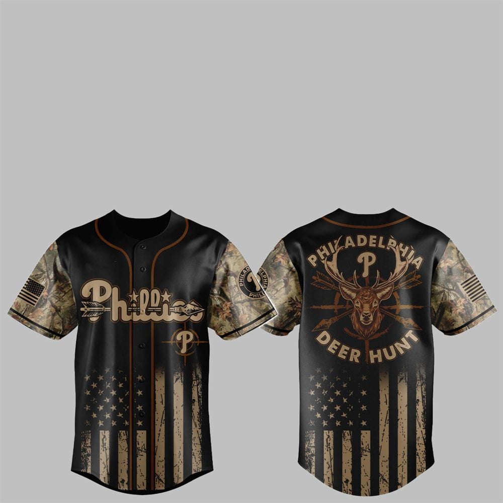 2025 Phillies Deer Hunting Jersey - Grishko.com T-Shirts, Hoodie, Sweatshirt | WearSparks.com (Image 1)