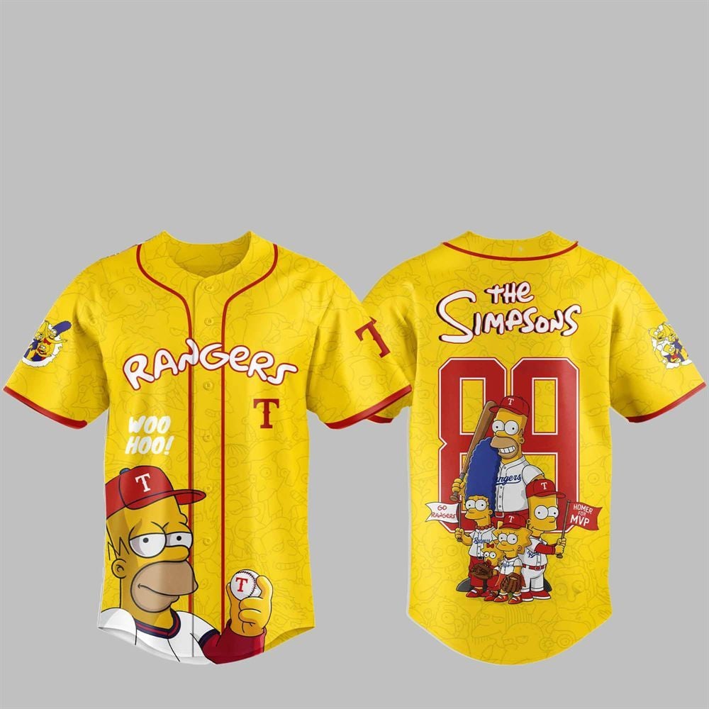 2025 Rangers The Simpsons Jersey - Grishko.com T-Shirts, Hoodie, Sweatshirt | WearSparks.com (Image 1)