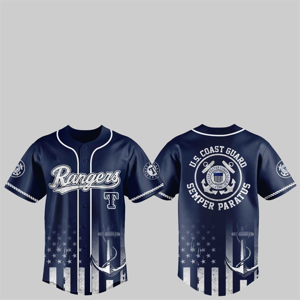 2025 Rangers US Coast Guard Semper Paratus Jersey - Grishko.com T-Shirts, Hoodie, Sweatshirt | WearSparks.com (Image 1)