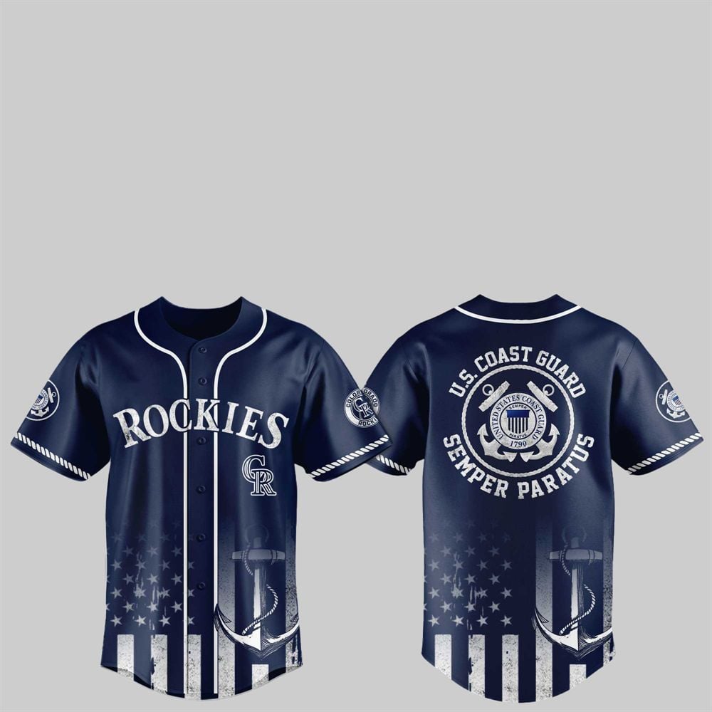 2025 Rockies US Coast Guard Semper Paratus Jersey - Grishko.com T-Shirts, Hoodie, Sweatshirt | WearSparks.com (Image 1)