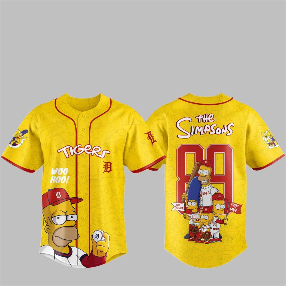 2025 Tigers The Simpsons Jersey - Grishko.com T-Shirts, Hoodie, Sweatshirt | WearSparks.com (Image 1)
