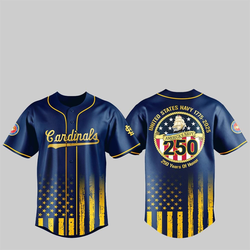 Cardinals US NAVY 250th Birthday Celebration Jersey - Grishko.com T-Shirts, Hoodie, Sweatshirt | WearSparks.com (Image 1)