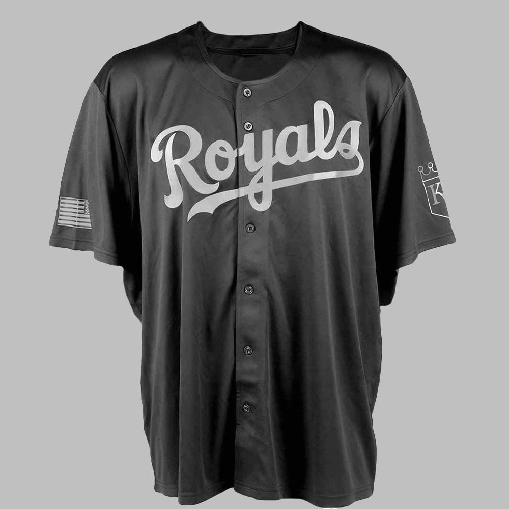 KC Royals Military Day Jersey Giveaway 2025 - Grishko.com T-Shirts, Hoodie, Sweatshirt | WearSparks.com (Image 1)