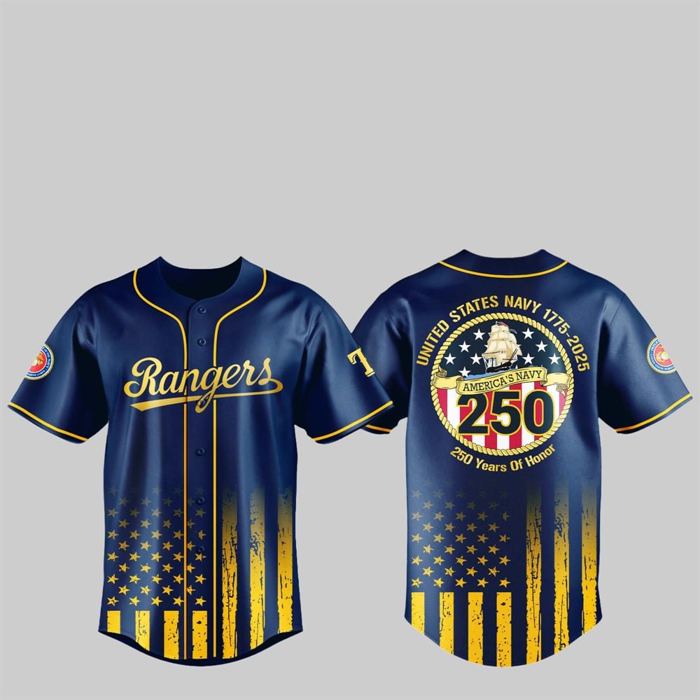 Rangers US NAVY 250th Birthday Celebration Jersey - Grishko.com T-Shirts, Hoodie, Sweatshirt | WearSparks.com (Image 1)