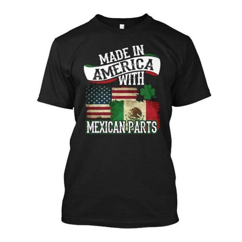 [100% Cotton] [Summer Comfortable Cotton Men's T-shirt] Made America Mexican Parts Cotton Men's T-shirt-Summer Comfortable All-Match